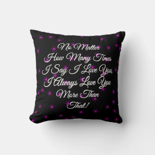 Coussin Valentines Jour Je T'Aime Plus Que Cette Étoile Ro