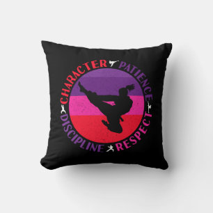 Coussin Valeurs de base des arts martiaux - Karaté