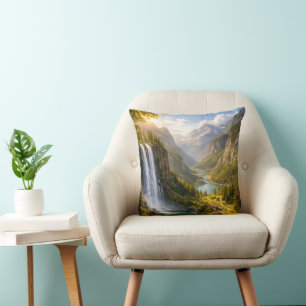 Coussin Vallée de la Cascade Majestueuse