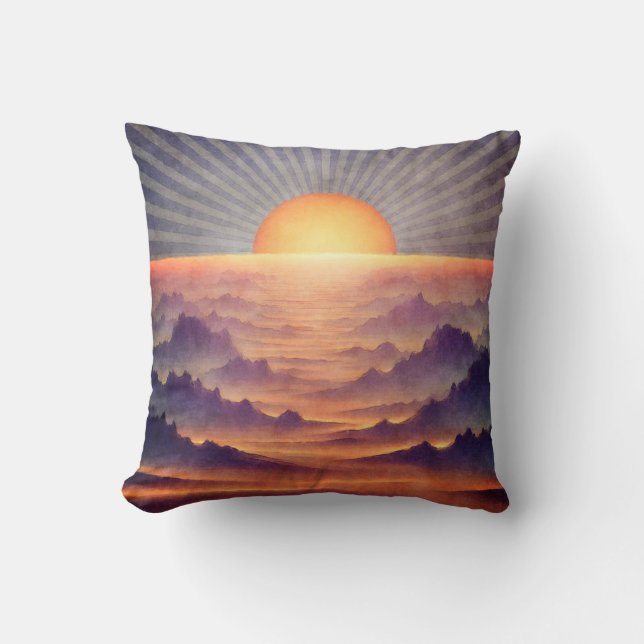 Coussin Vallée du Soleil (Recto)