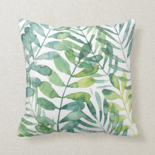 Coussin Valse de fronde - feuille de fronde de paume