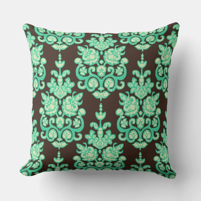 Coussin Vamil damask ikat (Recto)