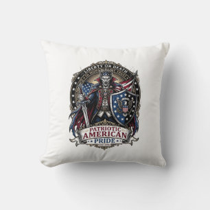 Coussin Vampire Patriotique Liberté Seigneur Horreur Monst