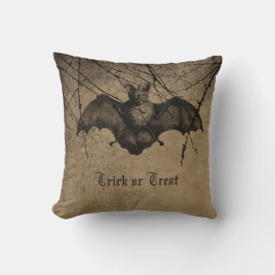 Coussin Vampyre Bat grunge Halloween thème