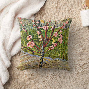Coussin Van Gogh - Arbre aux amandes en fleurs,