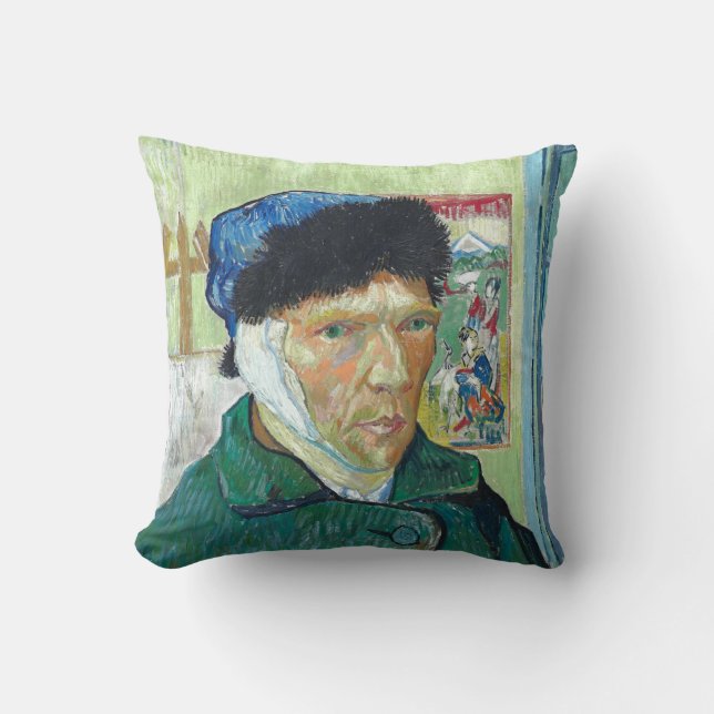 Coussin Van Gogh Autoportrait Bandaged Ear Art Peinture (Recto)