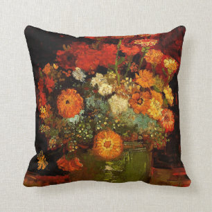 Coussin Van Gogh - Bowl avec Zinnias