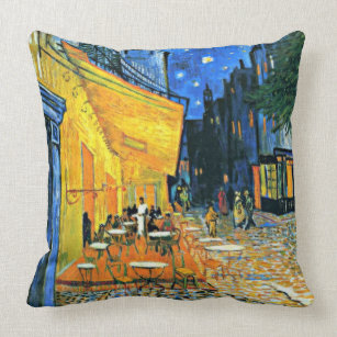 Coussin Van Gogh - Café Terrace, peinture célèbre de Van G