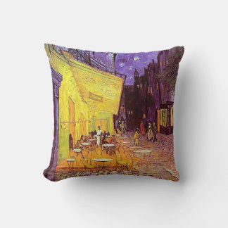 Coussin Van Gogh Café Terrasse à la nuit Vintage Art Couss