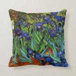 Coussin Van Gogh - Irises, 1889, oeuvre d'art<br><div class="desc">Van Gogh - Irises,  1889,  des oeuvres d'art jettent l'oreiller.</div>