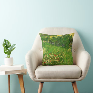 Coussin Van Gogh - Le jardin de Daubigny,