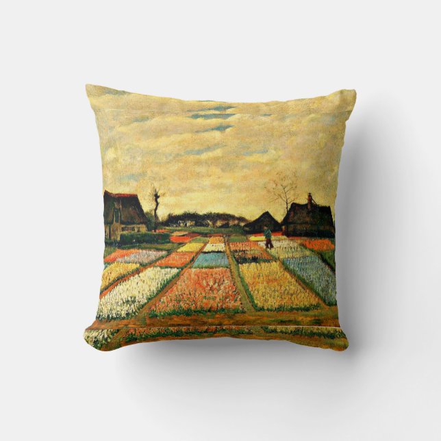Coussin Van Gogh - Lits à fleurs en Hollande (Recto)