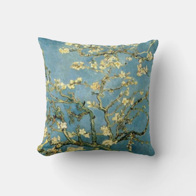 Coussin Van Gogh Painage en fleurs aux amandes (Recto)