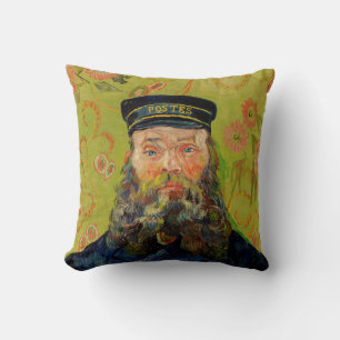 Coussin Van Gogh Postman. Art de l'impressionnisme de port