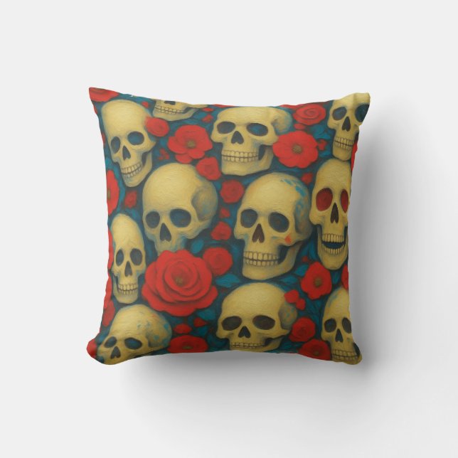 Coussin Vanitas & Roses (Recto)