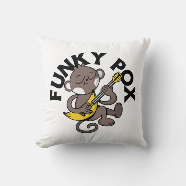 Coussin Variole du singe Funky Pox  (Recto)