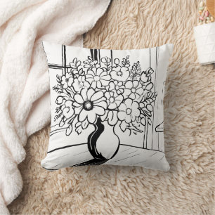 Coussin Vase de fleurs