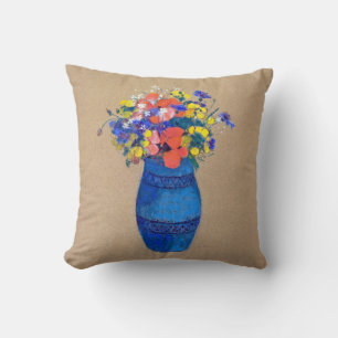 Coussin Vase de fleurs, Redon