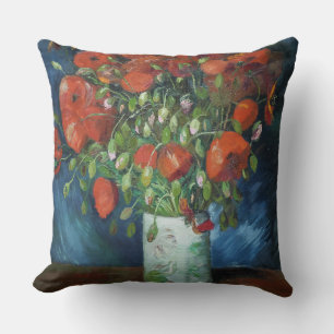 Coussin Vase par Red Poppies Vincent van Gogh