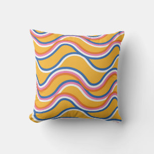 Coussin Vastes rayures estivales