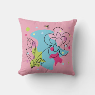 Coussin Vecteur vectoriel tendance motif d'une fleur d'été
