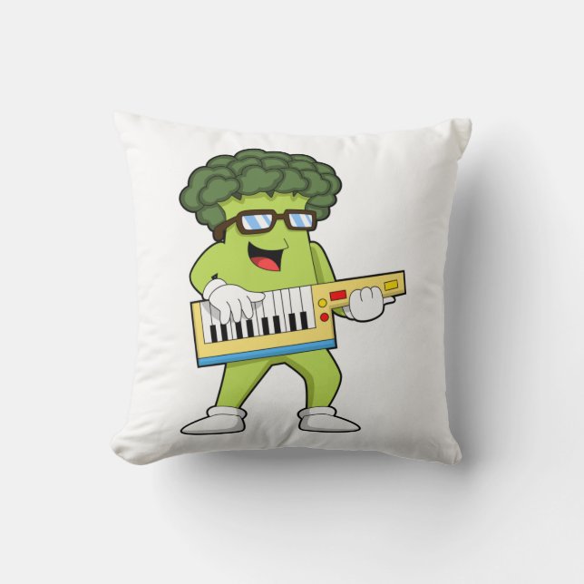 Coussin Vegan Broccoli at Music with Guitar (Recto)