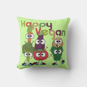 Coussin Végétalien heureux