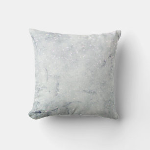 Coussin Veines gris quartz bleu Marbre moderne Gold Gris