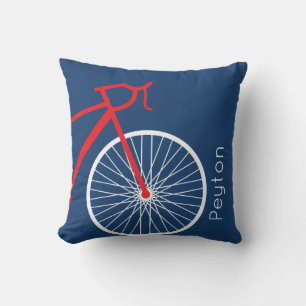 Coussin Vélo rouge et blanc