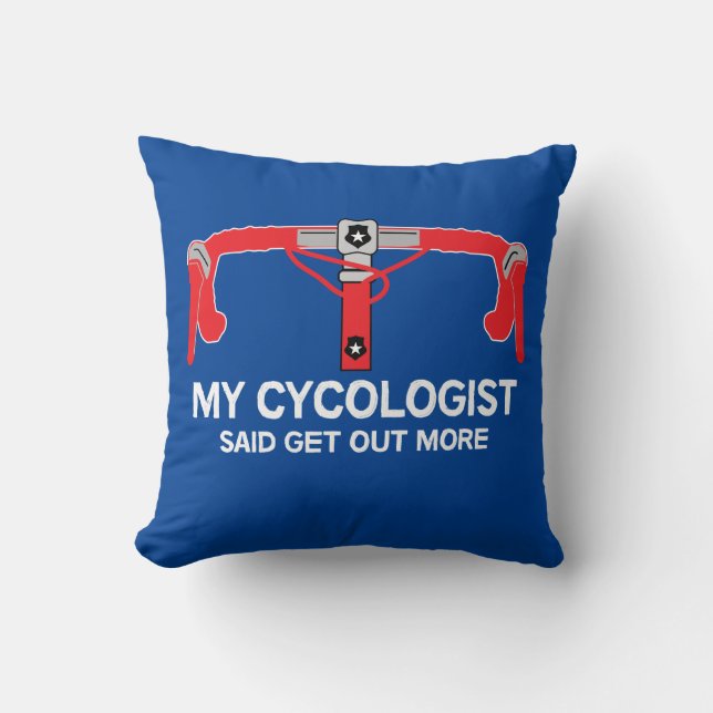 Coussin Vélos - Vélos - Course à vélo - Vie Derrière les B (Recto)
