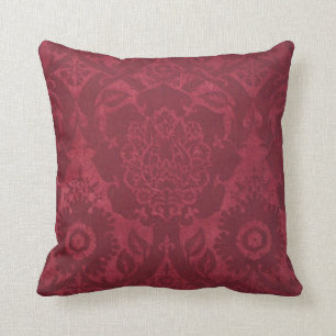 Coussin Velours embouteillé de l'Vintage William Morris A