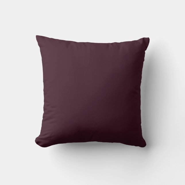 Coussin Velvet en Plum foncé (Recto)