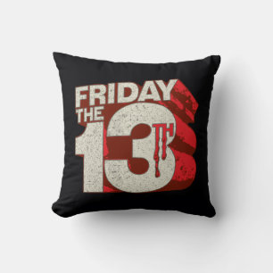Coussin Vendredi 13 Logo 3D empilé saignant