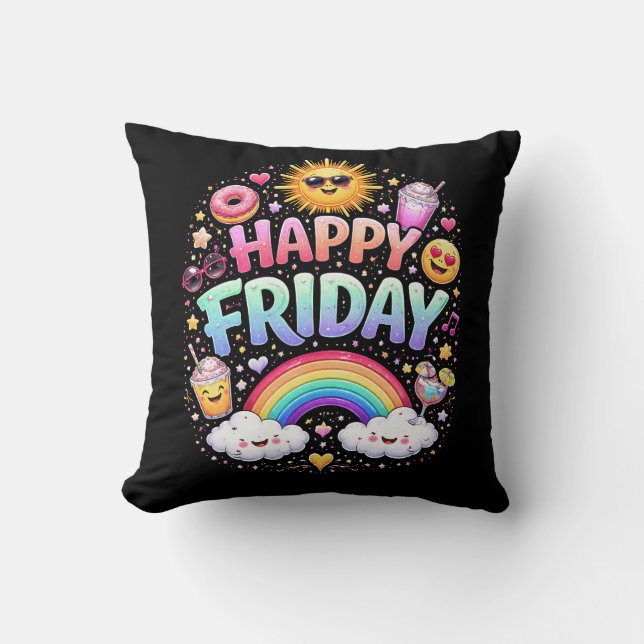 Coussin Vendredi heureux (Recto)