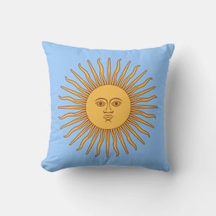 Coussin Venez le décor d'icône de Sun