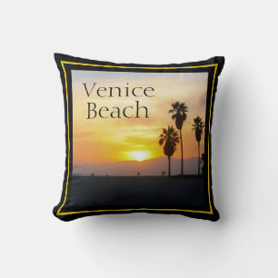 Coussin Venice Beach California Sunset Souvenir Jeter Pill