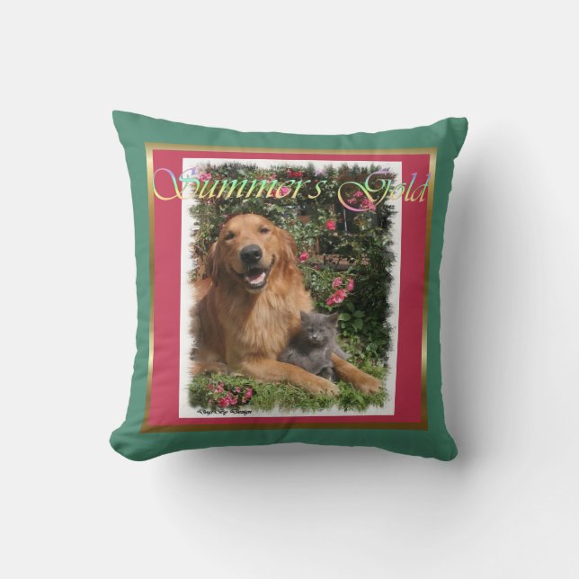 Coussin Venin de Golden Retriever (Recto)