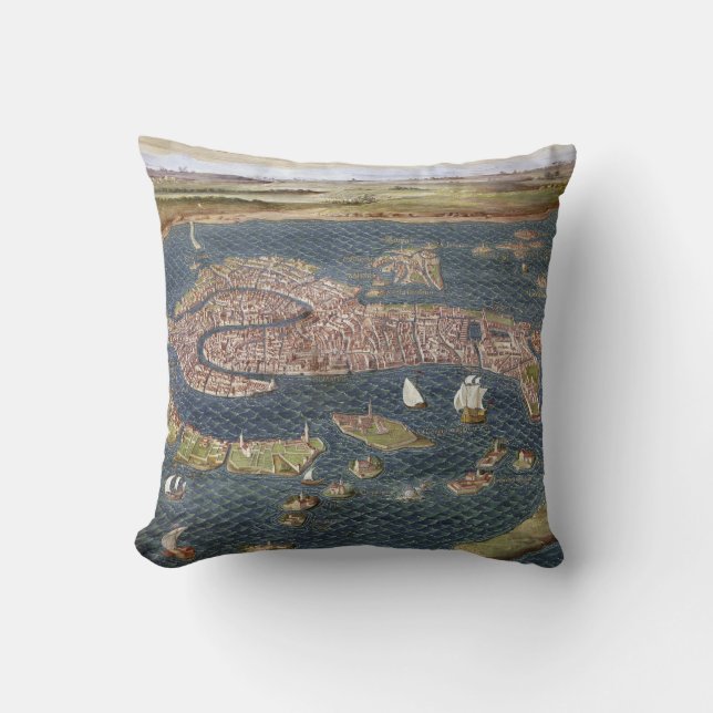 Coussin VENISE : CARTE, XVIème siècle (Recto)