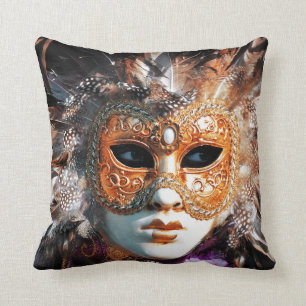 Coussin Venise Italie : Masque vénitien de carnaval de