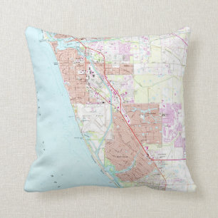 Coussin Venise la Floride Map (1973)