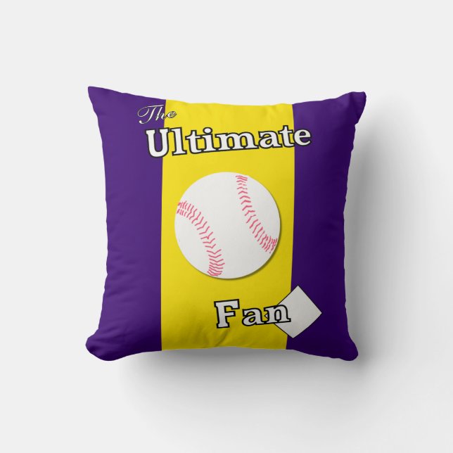 Coussin Ventilateur de baseball Amethyst Gold Sea Voleurs (Recto)