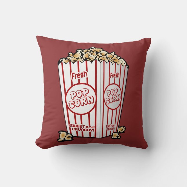 Coussin Ventilateur de cinéma Popcorn de boutons (Recto)