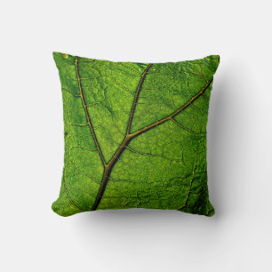 Coussin Verdure des veines feuilles de papillon