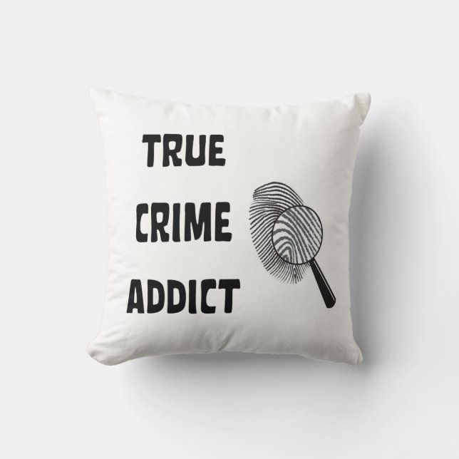 Coussin Véritable adepte du crime (Recto)
