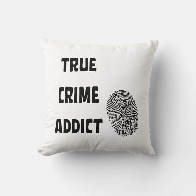 Coussin Véritable adepte du crime (Recto)