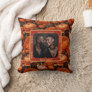 Coussin Véritable Amour Personnalisé5E Anniversaire Jeu Or
