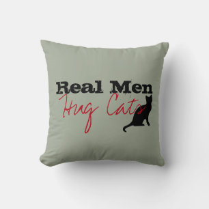 Coussin Véritable Homme Gros Chats Kitty Love Drôle