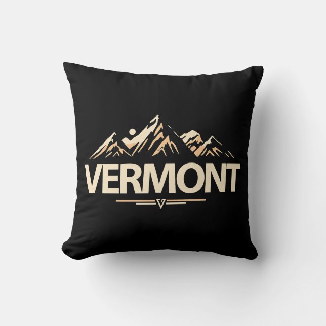 Coussin Vermont États-Unis d'Amérique (Recto)