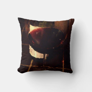Coussin Verre à vin rouge