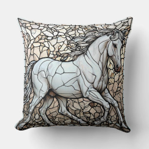 Coussin Verre coloré Cheval Blanc